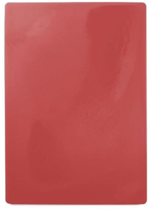 Röd Skärbräda Polypropenplast 510x380x12,5 mm