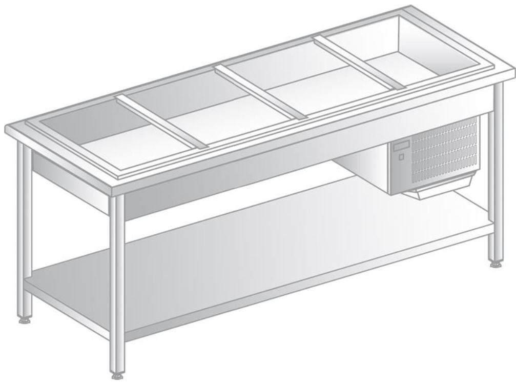 Kylbuffe DM- 94930. 4-O, 4×1/1 GN