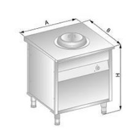 DoraMetal Tallriksdispenser i skåp DM-94520-E T1