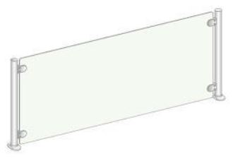 DoraMetal Vertikal glasdekor DM-94589-E