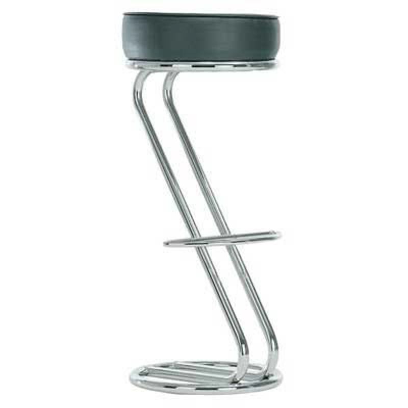 Chrome-barstol med sitt-dyna NS-ZETA