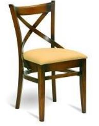 Trästol med sittdyna A-5245