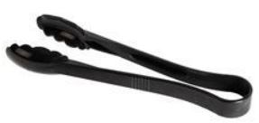 Salladstång svart plast 230 mm