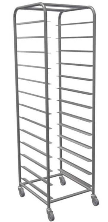 Plåtställ rostfritt 13 gejder plåt 600×450