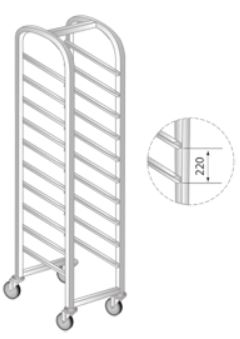 DoraMetal Vagn rostfritt 7 Plåtar 400×600 mm DM 3332 PB