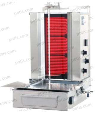 POTIS El Kebab Grill Keramiskt glas F CE3