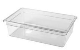 Polycarbonat Kantin GN 1/1-100mm, Transparent.