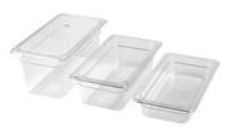Polycarbonat Kantin GN 1/3-100mm, Transparent.