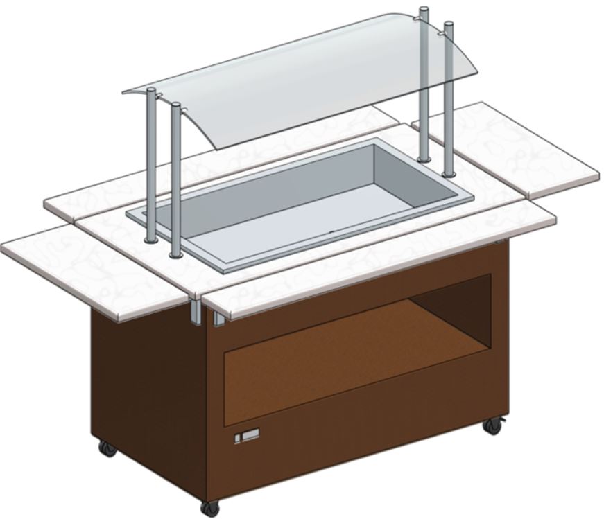 DoraMetal Värmbuffé DM- 94902 3 x GN 1/1