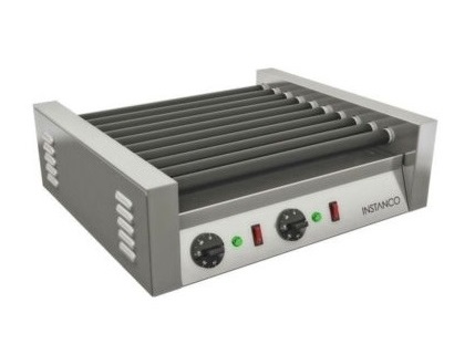 Roller grill med 10 rostfri rullar