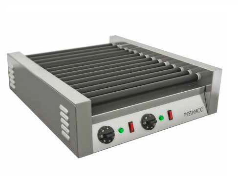 Roller grill med 14 rostfri rullar