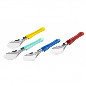 Glass spatula,blå 260mm
