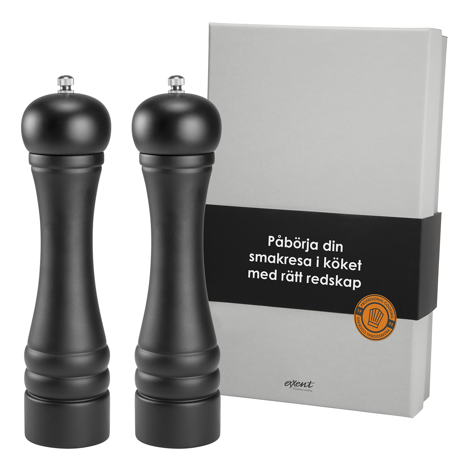 S&P-KVARN 2-PACK 25 CM SVART- GÅVOSET