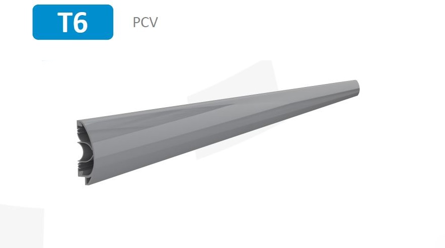 Stötfångare svart eller grå PVC