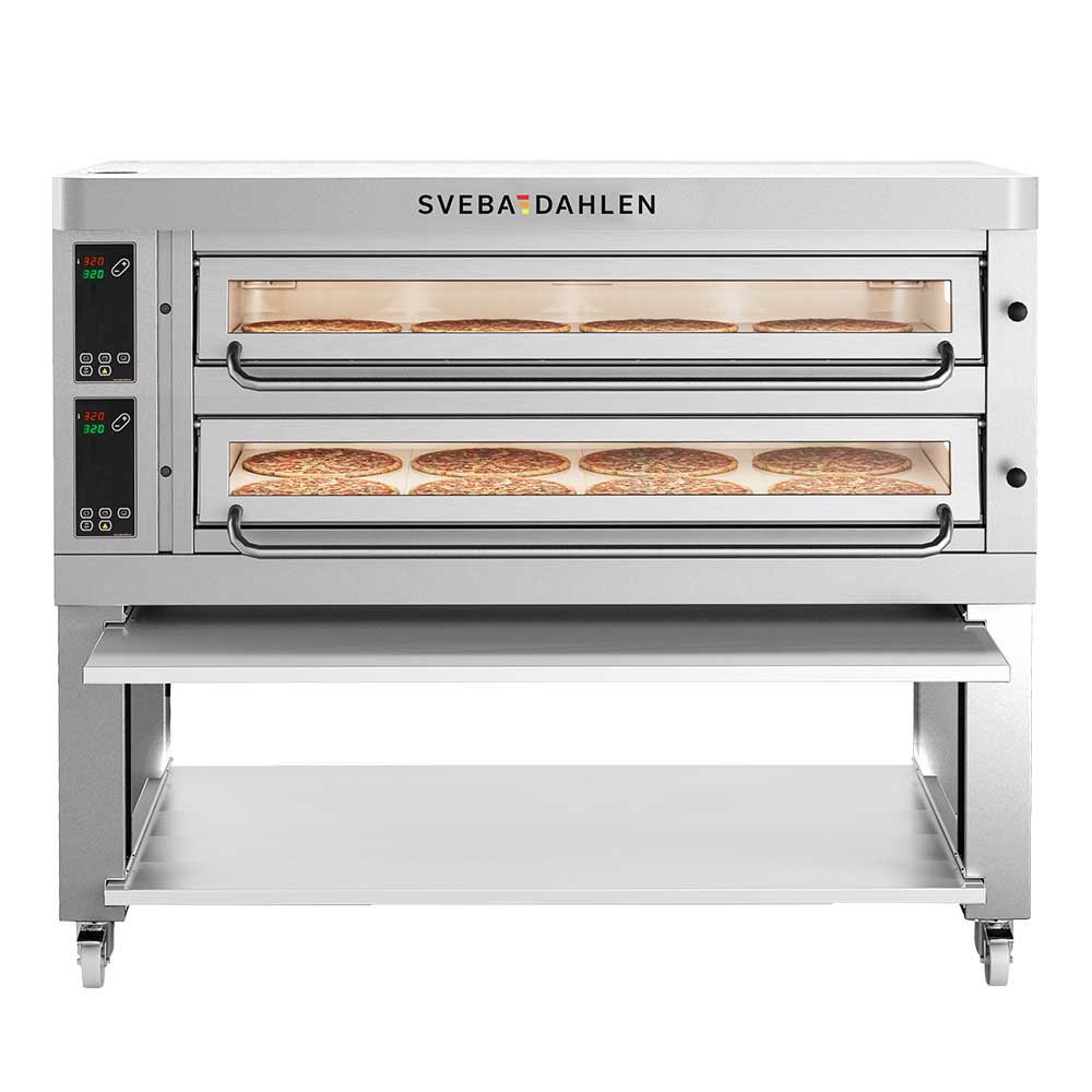 SVEBA-DAHLEN Pizzaugn P802D 2-däck – Extra djup – 8 pizzor/däck