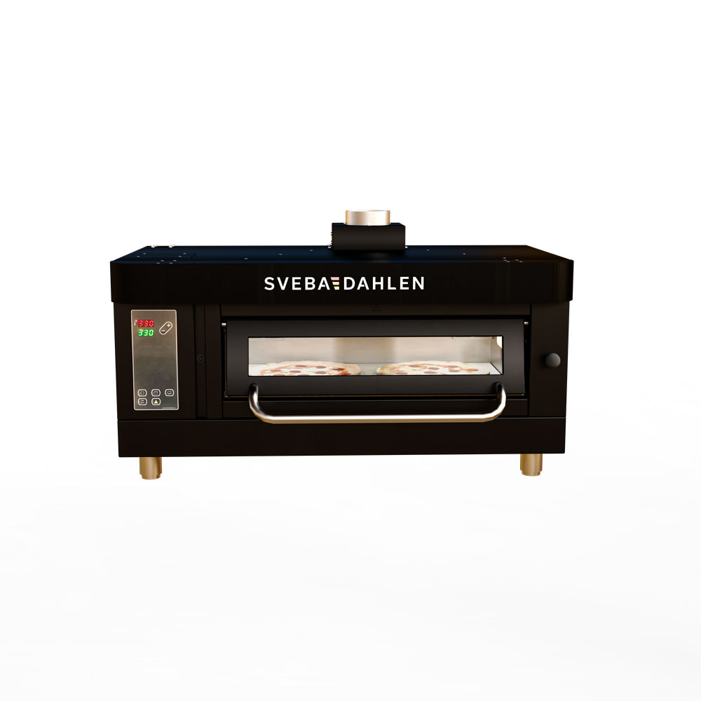 SVEBA-DAHLEN Bänkpizzaugn P201B Beyond Black 1-däck – 2 pizzor