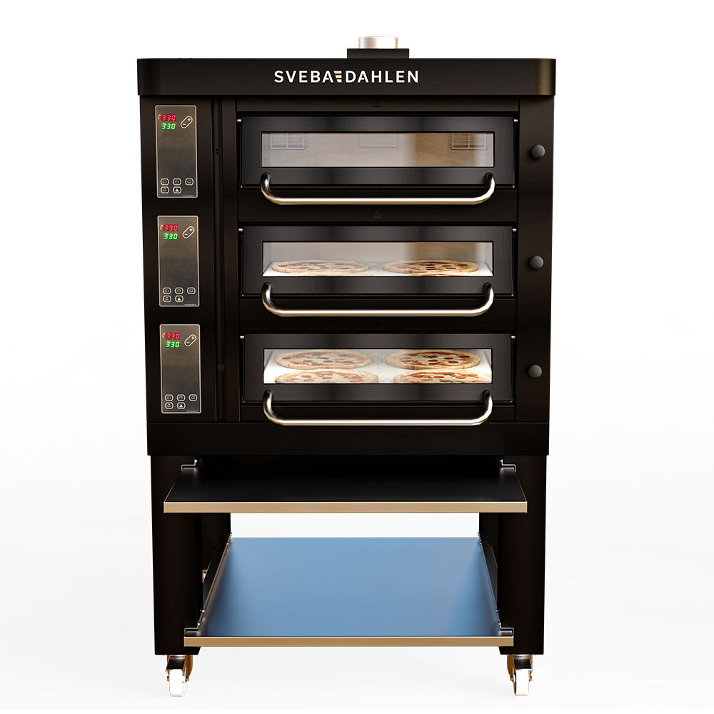 SVEBA-DAHLEN Pizzaugn P403B Beyond Black 3-däck – 4 pizzor/däck