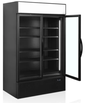 Displaykylskåp TEFCOLD FSC1200H Svart