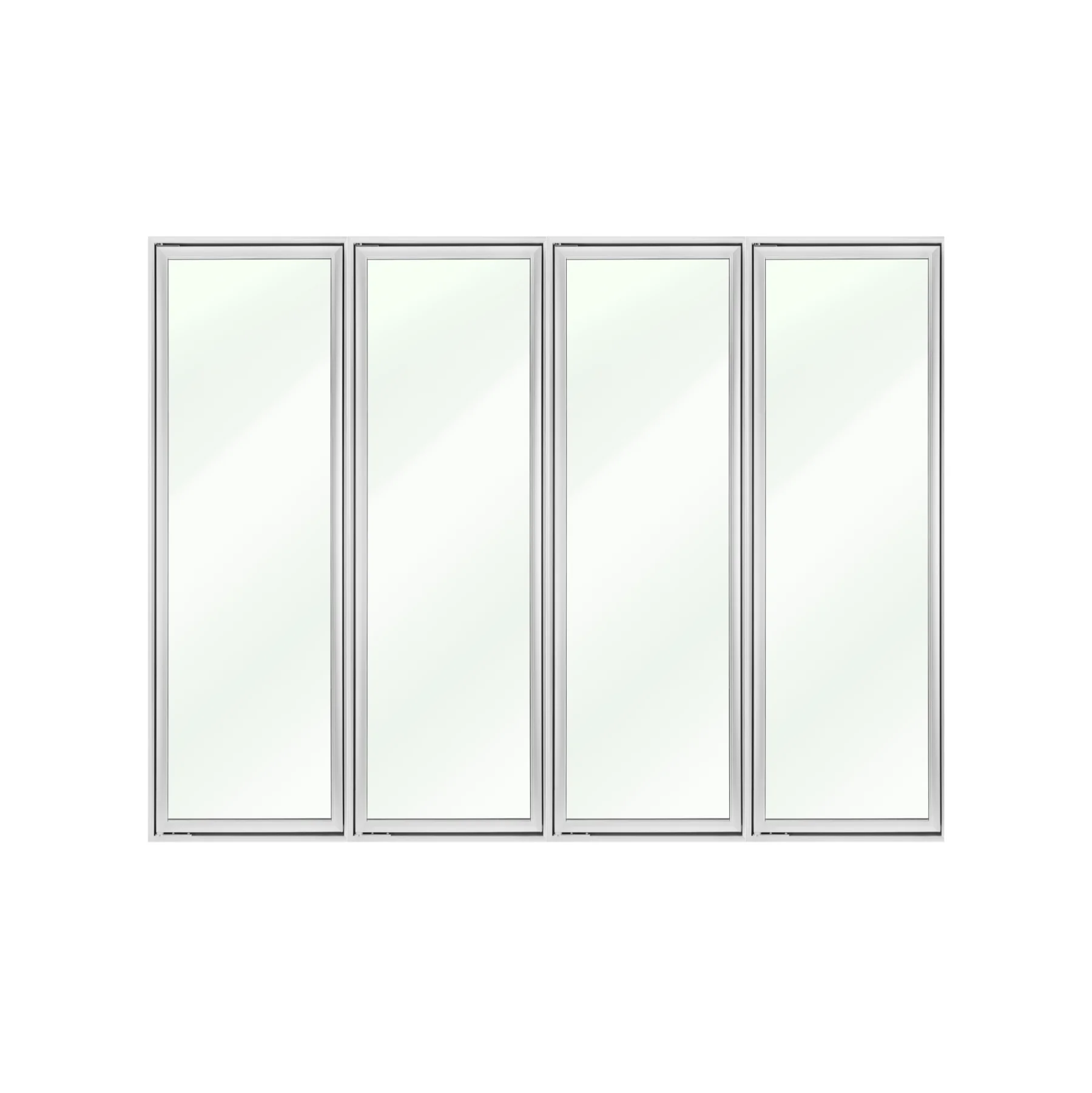 Glasdörrar för frysrum 4 dörrar B 660-760 x H 1600-1800 mm