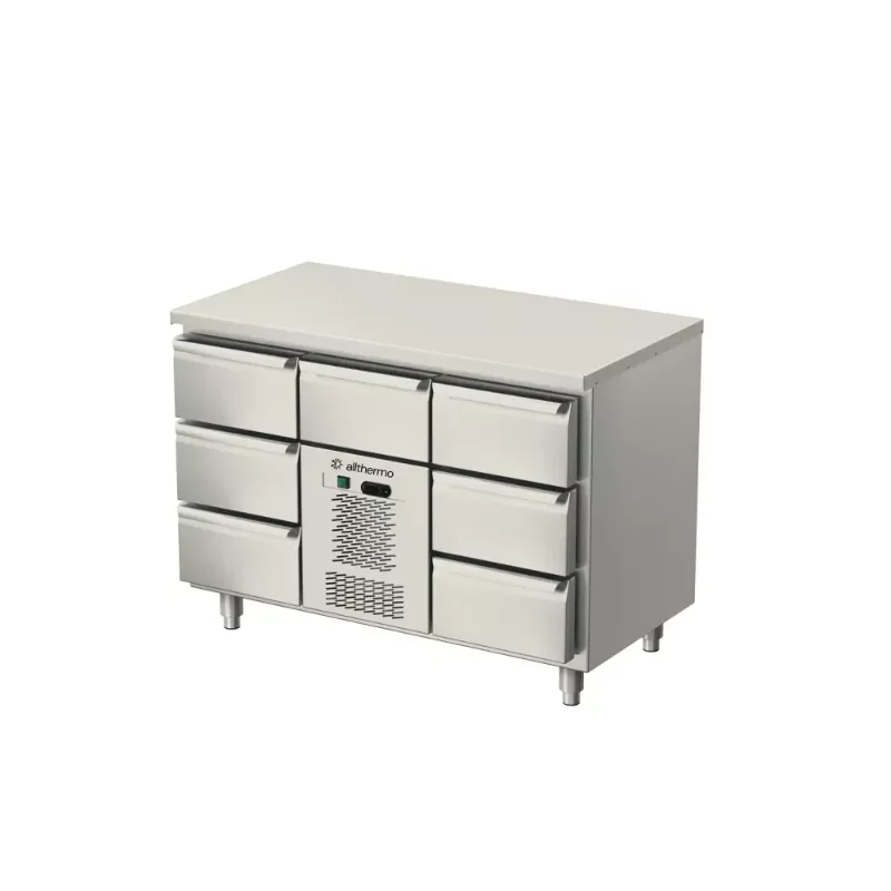 Allthermo kylbänk med lådor MKHT (B1235-2035 x D650 x H1050 mm)