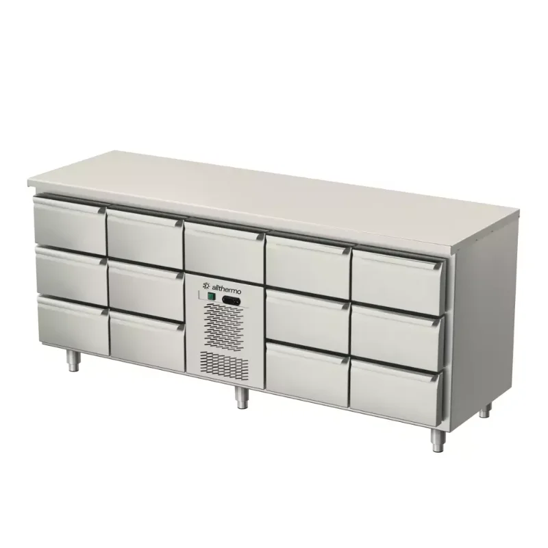 Allthermo kylbänk med lådor MKHT (B1235-2035 x D650 x H1050 mm)
