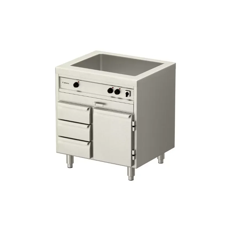 Allthermo 1 kammare vattenbad med värmeskåp och 3 värmelådor VB-2W (B800-1600 x D700 x H900 mm)