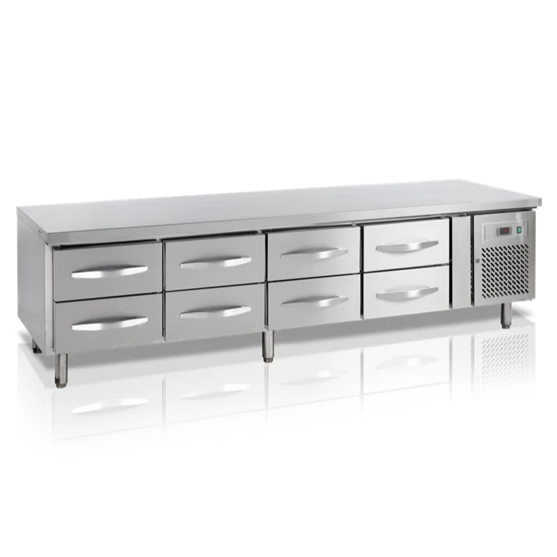 TEFCOLD Grillkylbänk med lådor (B1360-2230 x D700 x H670 mm)