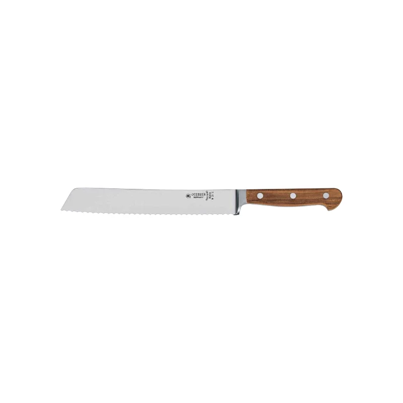Brödkniv Giesser 8260W, 20 cm Smidd / Olivskaft