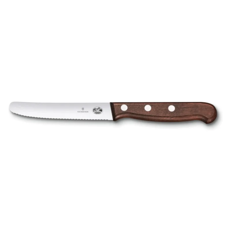 Grönsakskniv Victorinox 5.0830.11G, 11 cm Tandad / trä
