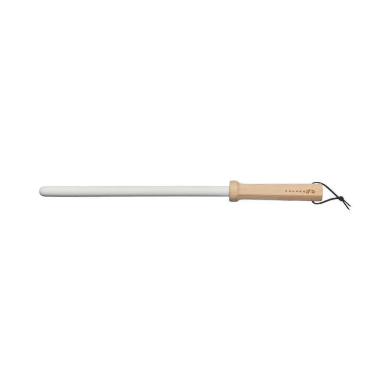 Skärpstål Keramik Satake, 24 cm / runt / trä