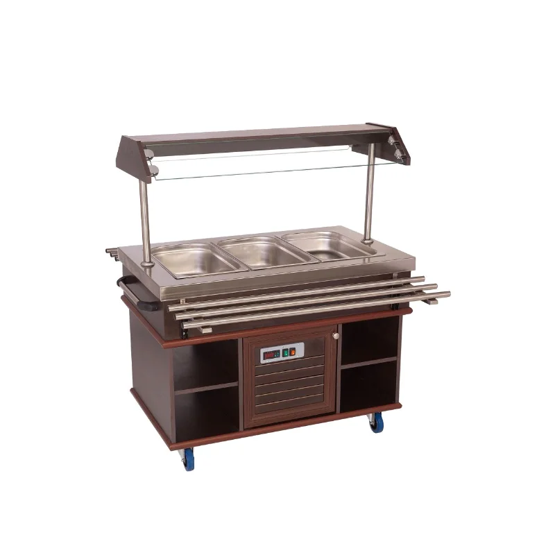 CombiSteel Kylbuffé med ställning exkl. GN pannor (B1200-1900xD700xH1400 mm)