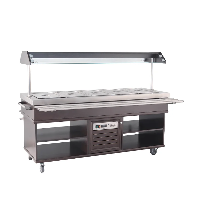 CombiSteel Kylbuffé med ställning exkl. GN pannor (B1200-1900xD700xH1400 mm)