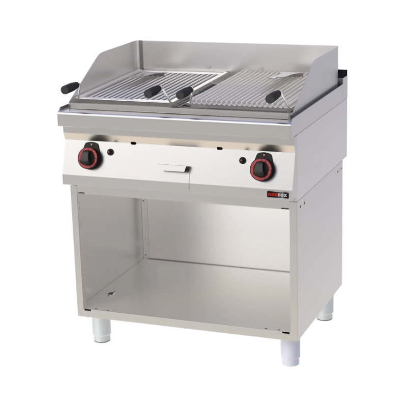 REDFOX Gas Lavastensgrill med öppet skåp | GL 70/80 G | S700
