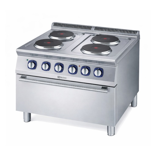 Electrolux Elspis, fristående, med Elugn, golvmodell, 4 runda plattor E7ECEH4RE0