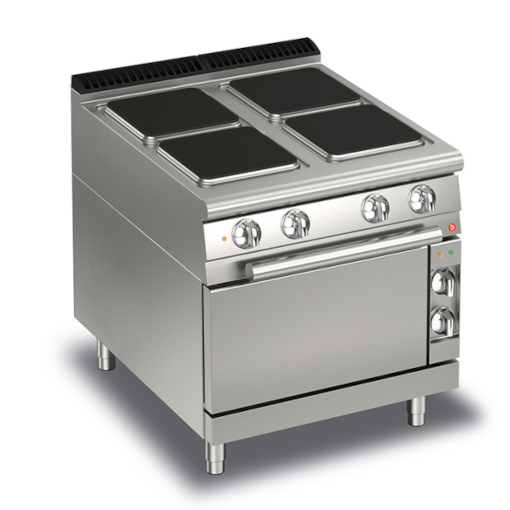 Baron elspis med ugn, 4 st kvadratiska zoner Q70PCF/E801 CR1012759