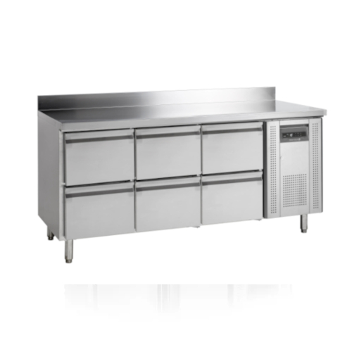 TEFCOLD® Kylbänk CK7360 6 lådor